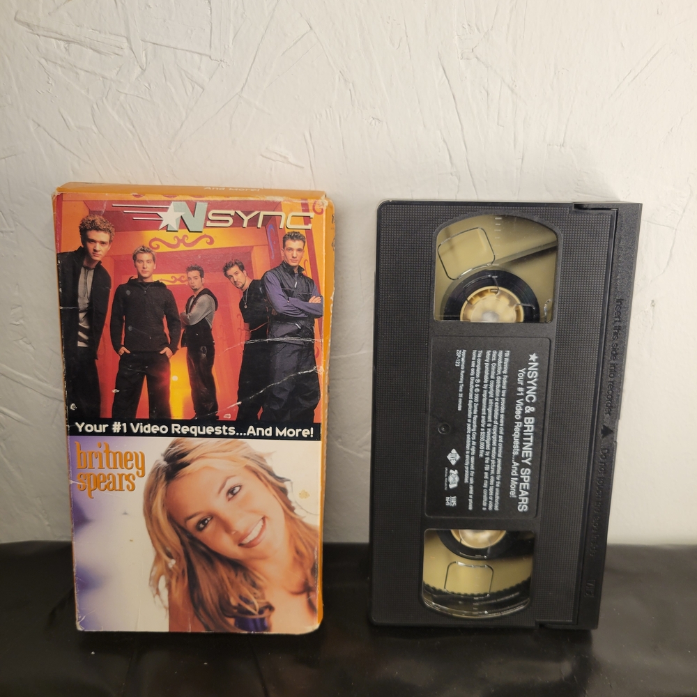 NSYNC & Britney Spears Your #1 Video Requests VHS Tape 2000 Exclusive Footage